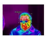 2 × زمان واقعی زوم الکترونیکی Uncooled Vox FPA Thermal Imaging Camera برای اندازه گیری دمای بدن